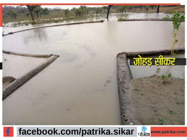 Rain in sikar churu Shekhawati