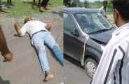 Road accident in bhilwara