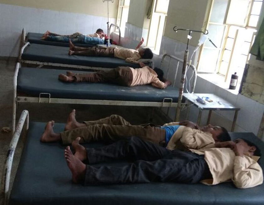 students in hospital