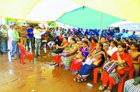 Contract workers strike