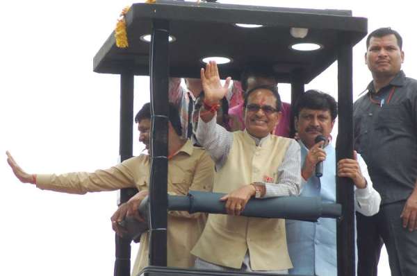 madhya pradesh cm shivraj singh chauhan jan ashirvad yatra in satna