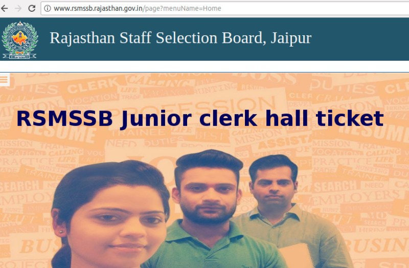 Rajasthan LDC Exam 2018 Admit Card