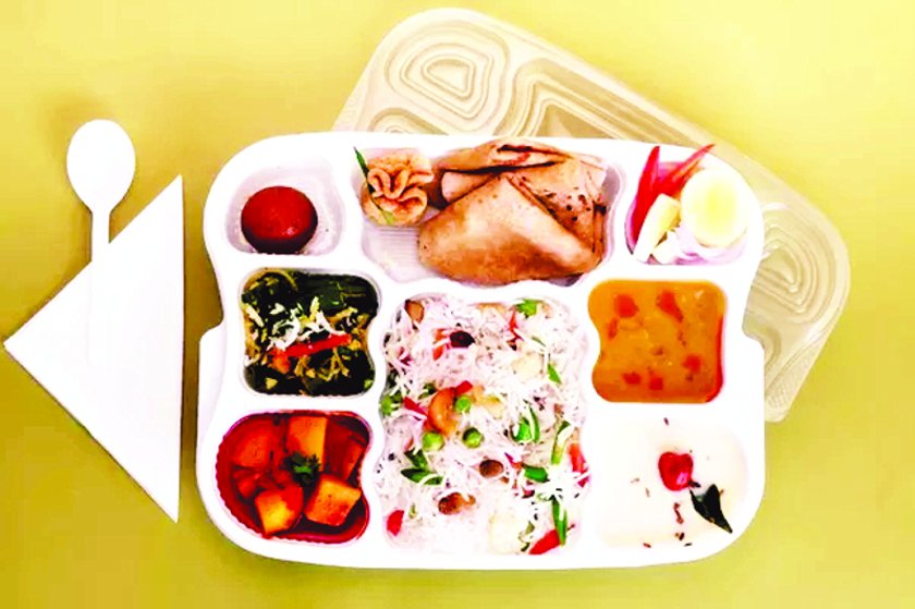 Outside restrictions, food items in trains, plastic plates
