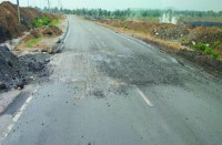 सड़क निर्माण में गुणवत्ता को लेकर सवाल