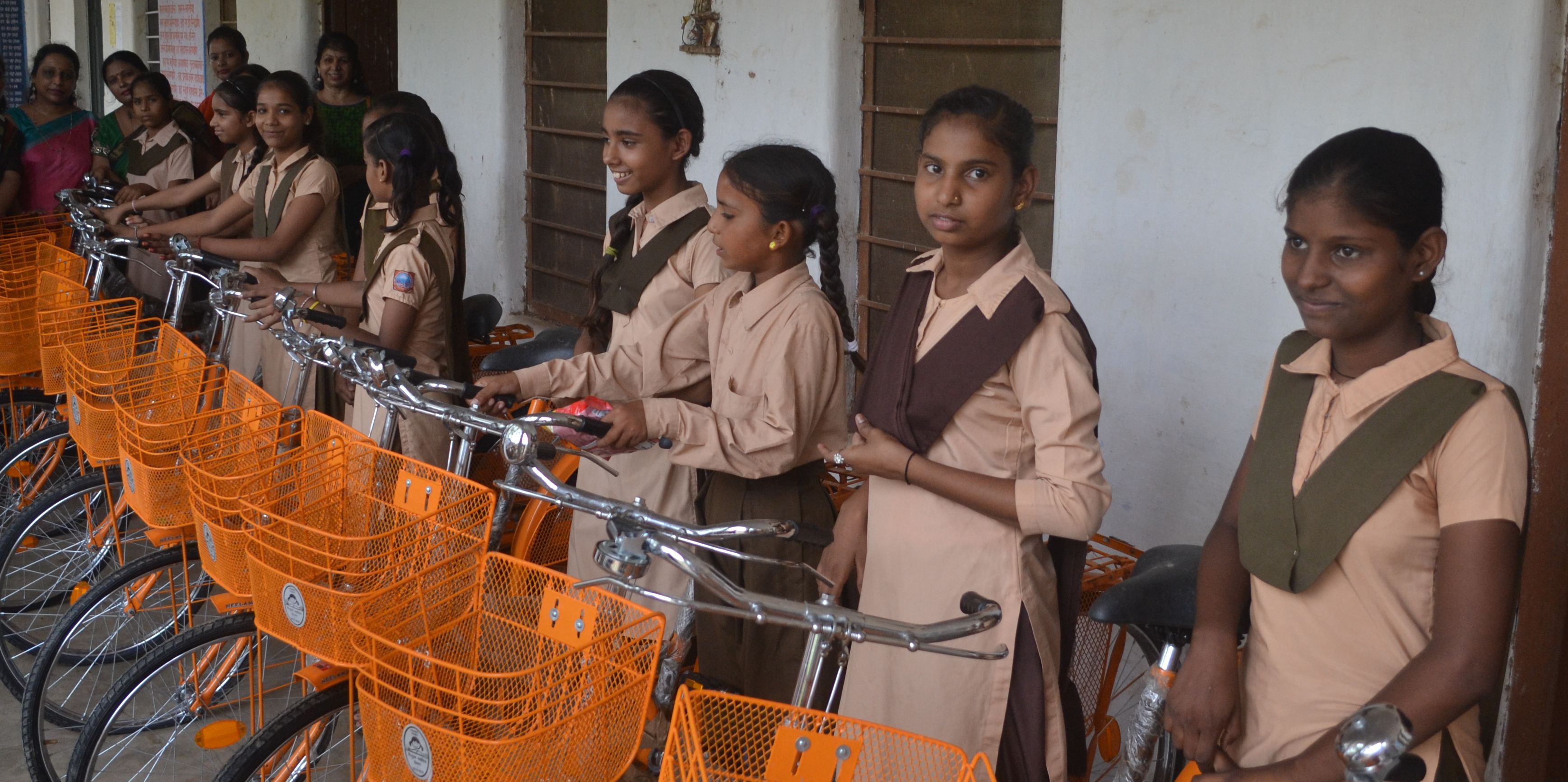 Alwar District Education Department has distributed bicycles