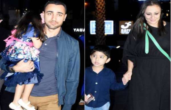 imran khan spotted at airport with wife avantika