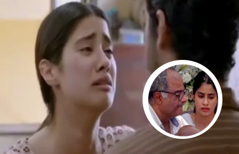 janhvi kapoor and ishaan khattar movie dhadak emotional scene leak