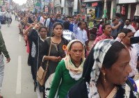 Irregular employees rally