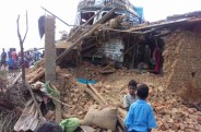 Truck entered in house