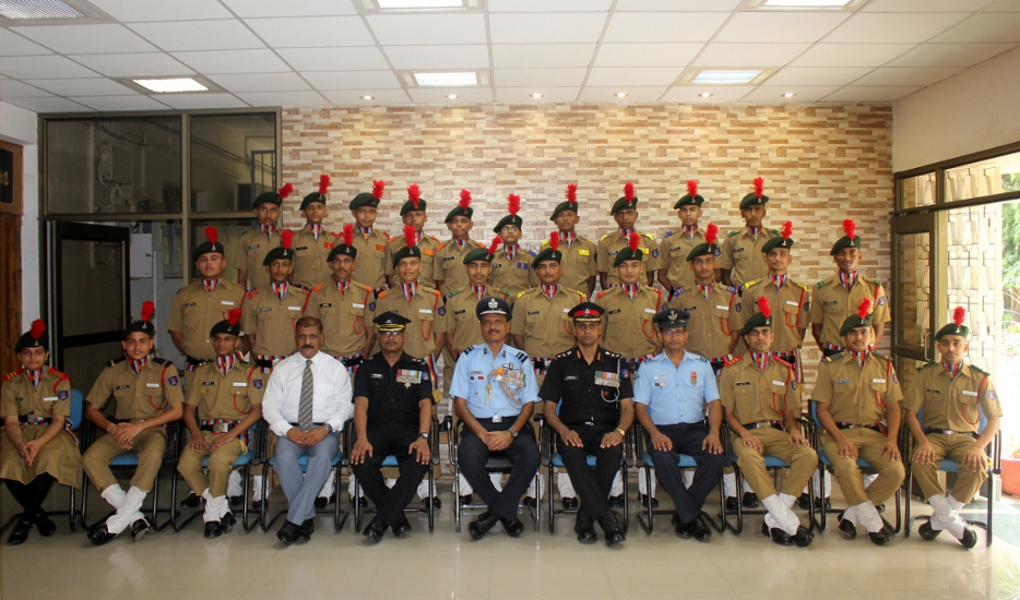 Air Vice Marshal join Foundation Day at Sainik School, student honour
