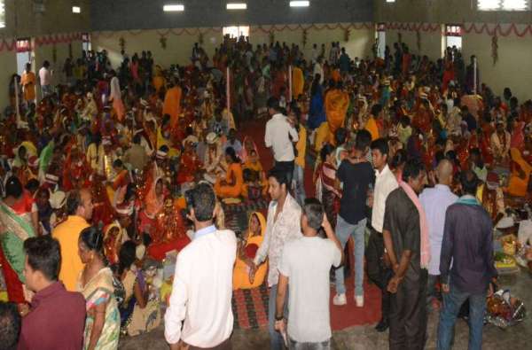 110 जोड़ों का सामूहिक विवाह कराया गया