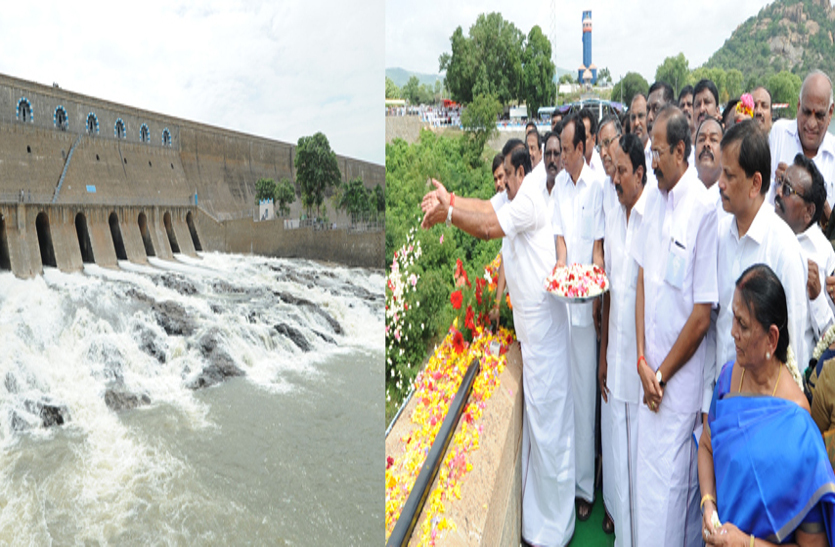 CM leaves water for irrigation from Mettur dam
