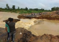 Bridge washed out