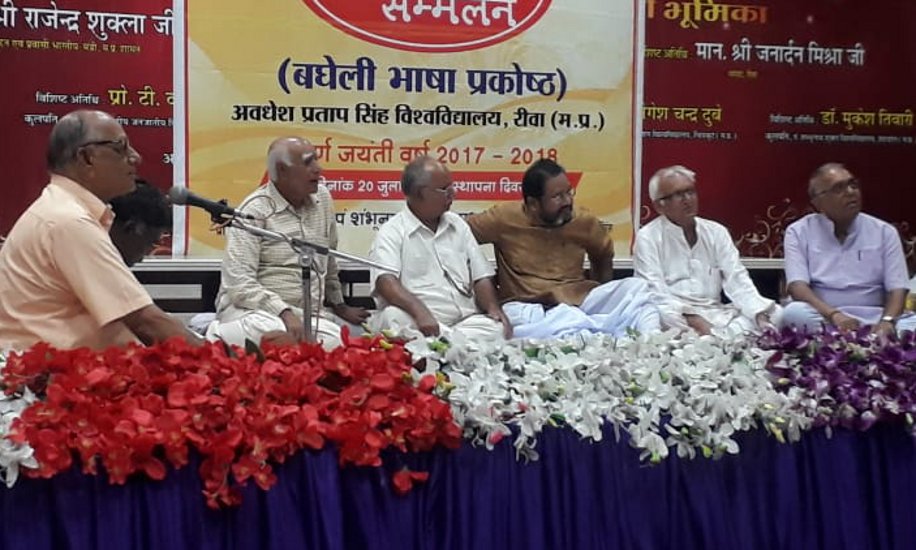 Bagheli culture will be preserve in APSU, poet conference held in Rewa