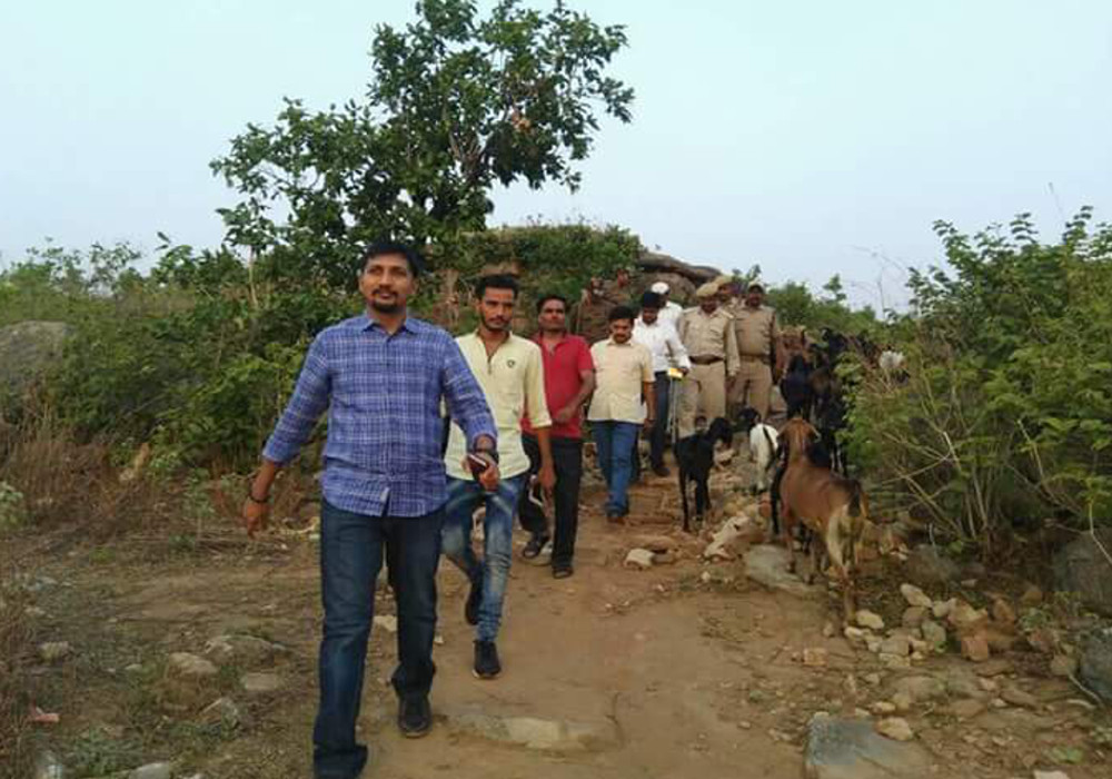 DM Vishakh ji Ayyar with officers visit Patha forest