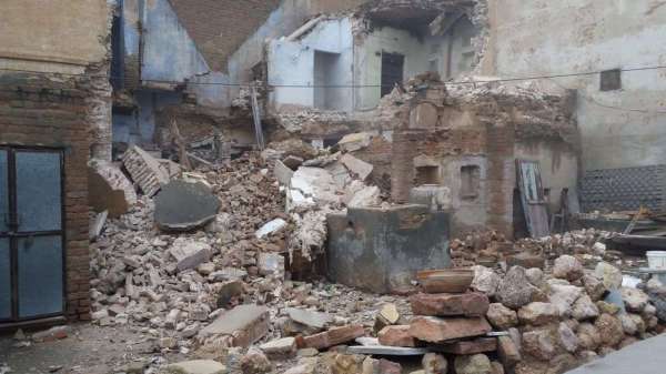 Heavy rain in bikaner