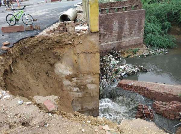 Heavy rain in bikaner