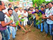 Sidhi Youth Congress's unique protest in Churhat road