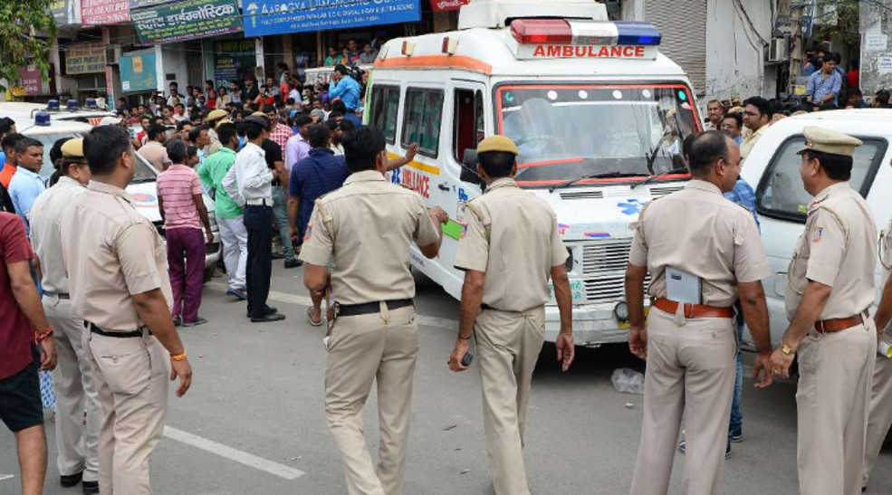 police arrested man with Intoxicant product in ambulance