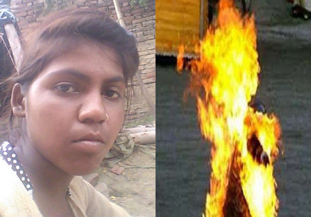Boy burnt girlfriend alive due to love triangle in Barabanki