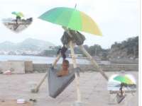 Beautiful pictures of the baby in the swing