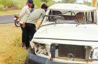 Two injured in collision of Bolero jeep and bikes, referred