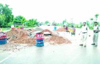 Satna Administration stopped work in thakur ranmat singh statue