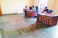 new construction SDM building opened pole first rain in bhilwara