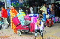 Rail services stalled in Mumbai, more than two dozen vehicles canceled