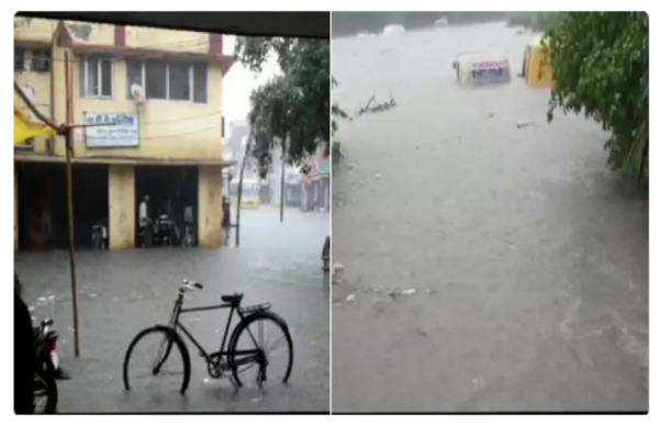 भारी बारिश से दिल्ली-एनसीआर की रफ्तार थमीं