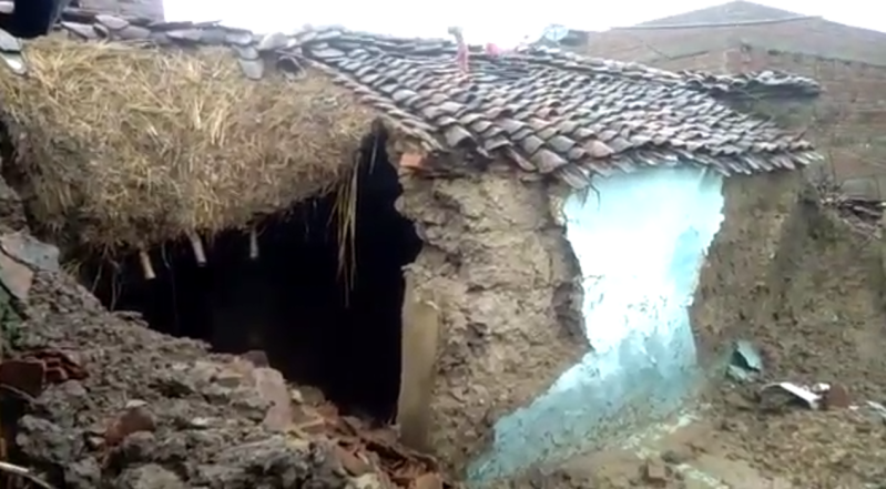 Heavy rain in Jalaun