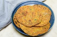 oats and spring onion paratha