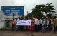 Protest in front of GM office