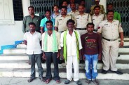 आरोपियों को पुलिस ने गिरफ्तार कर जेल दाखिल किया