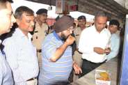 railway GM and DRM inspection in satna station