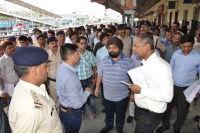 WCR GM and DRM inspection of satna railway station