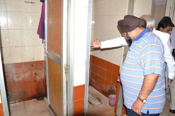railway GM and DRM inspection in satna station