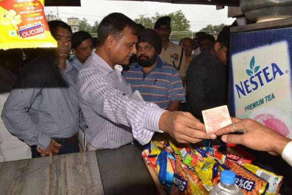 railway GM and DRM inspection in satna station
