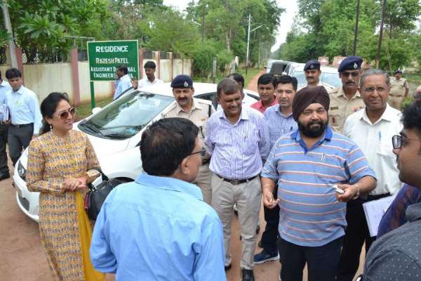 railway GM and DRM inspection in satna station