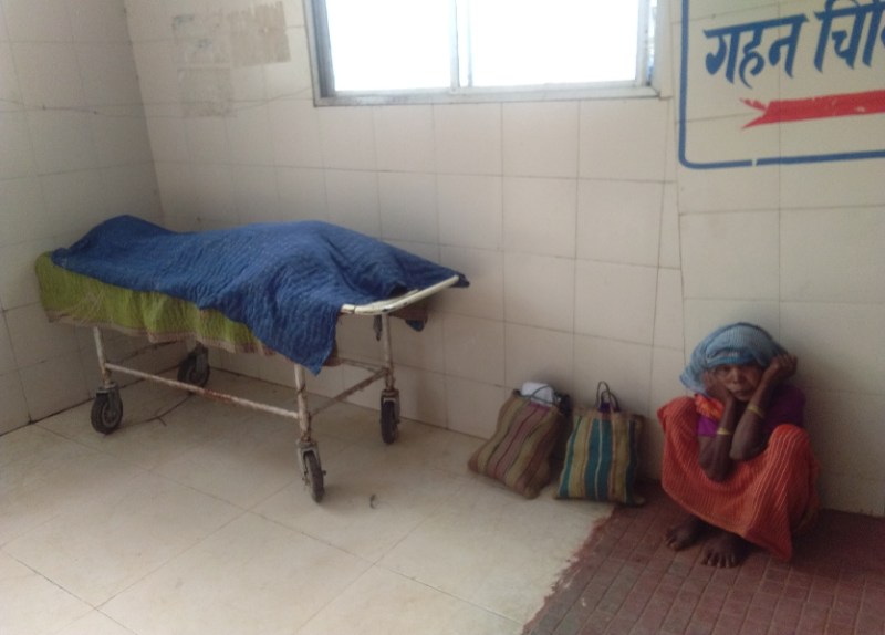 Dead body of husband