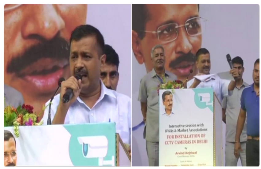 दिल्ली: सीसीटीवी पर एलजी की रिपोर्ट को केजरीवाल ने फाड़ा, कहा- जनता की मर्जी की इस रिपोर्ट को फाड़ दो