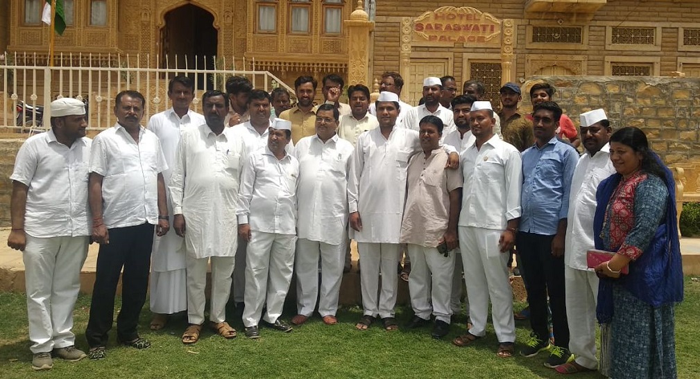 Congress Seva Dal did Flag salutation