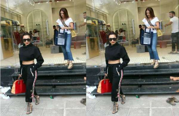 Malaika Arora and sussanne khan spotted in mumbai