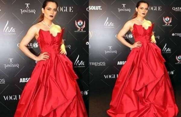Bollywood actress in vogue beauty awards 2018 in red look