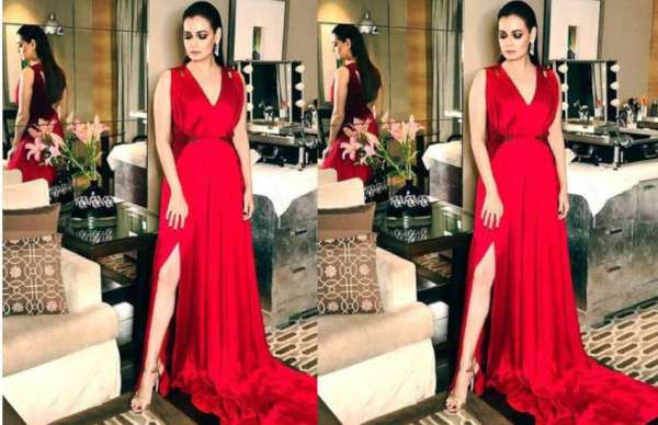 Bollywood actress in vogue beauty awards 2018 in red look