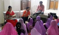 Monthly meeting of Anganwadi workers in pokaran