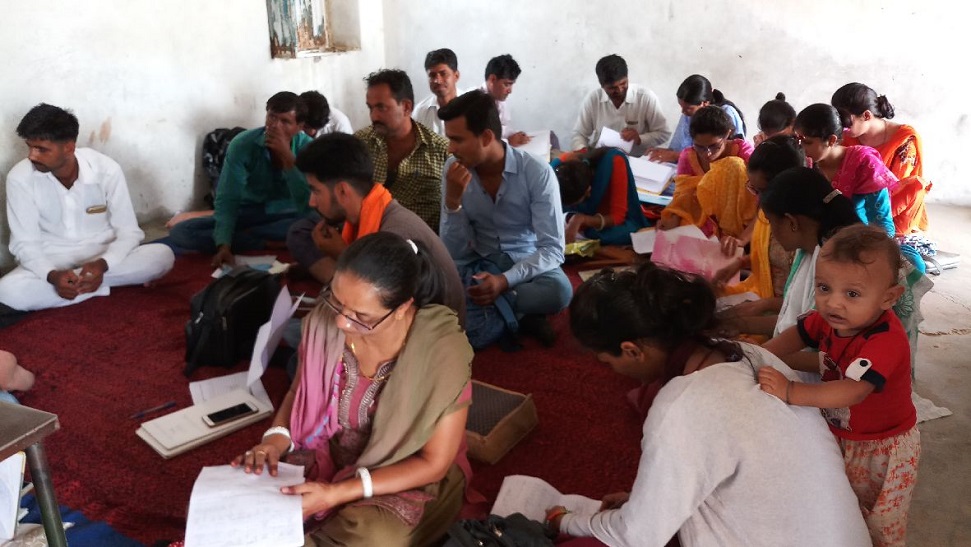 Organizing nodal meeting of institution heads in Mohangarh