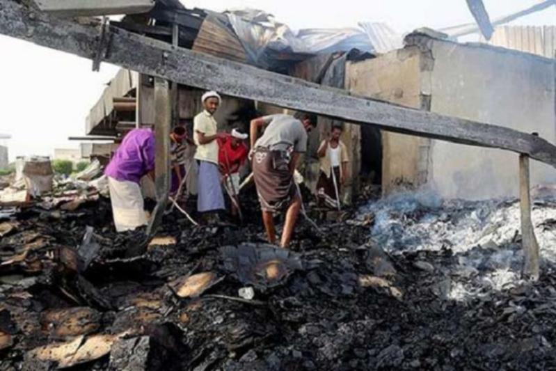 airstriike in famous fish market in yemen killed more than 20