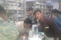 Raid in medical shop