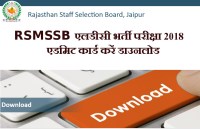 RSMSSB LDC Admit Card